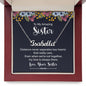 To My Amazing Sister - Distance Never Separates Two Hearts - Personalized Name Necklace - Mallard Moon Gift Shop