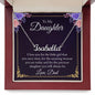 To My Daughter - I Love You, Dad - Personalized Name Necklace - Mallard Moon Gift Shop