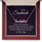 To My Soulmate - Our Spirits Touch One Another - Personalized Name Necklace - Mallard Moon Gift Shop