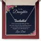Gift for Daughter From Dad Personalized Name Necklace - Mallard Moon Gift Shop