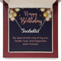 Happy Birthday Personalized Name Necklace - Mallard Moon Gift Shop