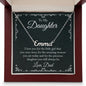 Gift for Daughter from Dad Personalized Name Necklace - Mallard Moon Gift Shop