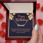 Happy Birthday Personalized Name Necklace - Mallard Moon Gift Shop