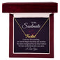 To My Soulmate - Our Spirits Touch One Another - Personalized Name Necklace - Mallard Moon Gift Shop