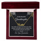 To My Beautiful Granddaughter - You Stole My Heart - Personalized Name Necklace - Mallard Moon Gift Shop