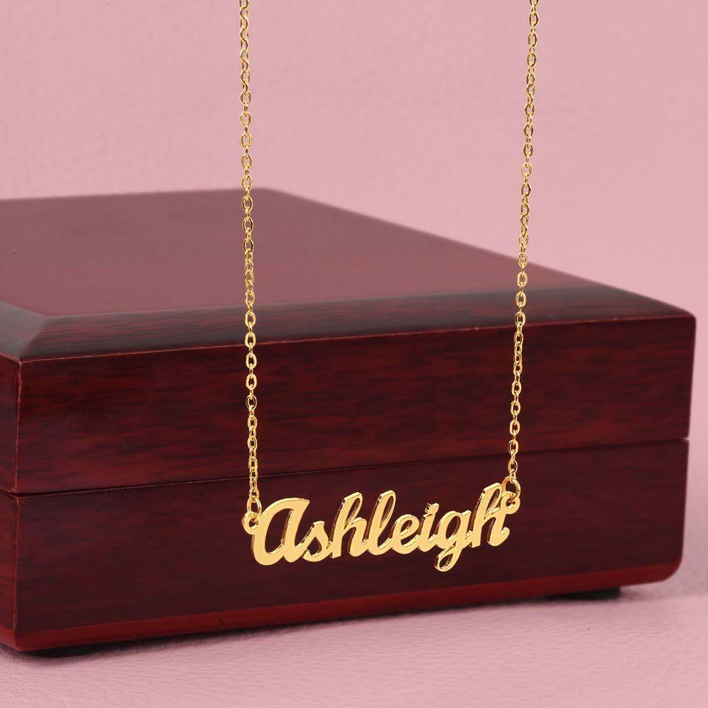 To My Daughter - I Love-you - Personalized Name Necklace - Mallard Moon Gift Shop