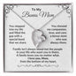 To My Bonus Mom - You Stepped into My Life - Forever Love Necklace - Mallard Moon Gift Shop