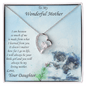Gift for Mother from Daughter Forever Love Heart Pendant Necklace with Kitten Message Card - Mallard Moon Gift Shop