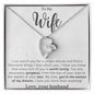 To My Gorgeous Wife Forever Love Heart Pendant Necklace - Mallard Moon Gift Shop