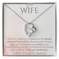 To My Wife - I Love You Endlessly - Forever Love Heart Pendant Necklace - Mallard Moon Gift Shop