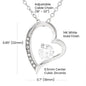 To My Wife - I Love You Endlessly - Forever Love Heart Pendant Necklace - Mallard Moon Gift Shop