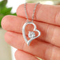 Gift for Mother From Daughter Forever Love Heart Pendant Necklace Special Bond Message Card - Mallard Moon Gift Shop
