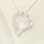 Gift for Mother From Daughter Forever Love Heart Pendant Necklace Special Bond Message Card - Mallard Moon Gift Shop