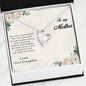 Gift for Mother From Daughter Forever Love Heart Pendant Necklace Special Bond Message Card - Mallard Moon Gift Shop