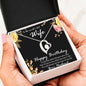 Birthday Gift to World's Best Wife Heart Pendant Necklace - Mallard Moon Gift Shop
