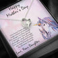 Mother's Day Gift from Daughter Forever Love Heart Pendant Necklace Unicorn Message Card - Mallard Moon Gift Shop