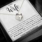 To My Gorgeous Wife Forever Love Heart Pendant Necklace - Mallard Moon Gift Shop
