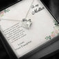 Gift for Mother From Daughter Forever Love Heart Pendant Necklace Special Bond Message Card - Mallard Moon Gift Shop