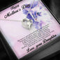 Mother's Day Gift from Daughter Forever Love Heart Pendant Necklace Cat Message Card - Mallard Moon Gift Shop