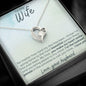 To My Wife - Make My Heart Smile - Forever Love Heart Pendant Necklace - Mallard Moon Gift Shop