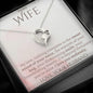 To My Wife - I Love You Endlessly - Forever Love Heart Pendant Necklace - Mallard Moon Gift Shop