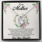 Gift for Mother Forever Love Heart Pendant Necklace Message Card from Daughter - Mallard Moon Gift Shop