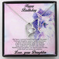 Birthday Gift for Mother Forever Love Heart Pendant Necklace From Daughter Cat Message Card - Mallard Moon Gift Shop