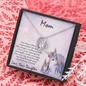Gift for Mother Forever Love Heart Pendant Necklace From Daughter Unicorn Message Card - Mallard Moon Gift Shop