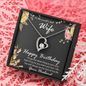 Wife Birthday Gift CZ Heart Pendant Necklace - Mallard Moon Gift Shop
