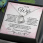 To My Wife - I Found My Love - Heart Pendant Necklace with Message Card and Gift Box - Mallard Moon Gift Shop