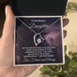 To My Badass Daughter - Storm - Forever Love Heart Pendant Necklace - Mallard Moon Gift Shop