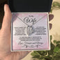 To My Wife - I Found My Love - Heart Pendant Necklace with Message Card and Gift Box - Mallard Moon Gift Shop