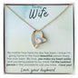 To My Wife - Make My Heart Smile - Forever Love Heart Pendant Necklace - Mallard Moon Gift Shop