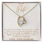 To My Wife - My Love, My Comfort, My Joy - Forever Love Heart Pendant Necklace - Mallard Moon Gift Shop