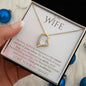 To My Wife - I Love You Endlessly - Forever Love Heart Pendant Necklace - Mallard Moon Gift Shop