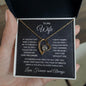 To My Wife My Dreams Came True Heart Pendant Necklace with Message Card and Gift Box - Mallard Moon Gift Shop