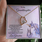To My Granddaughter Necklace Love Grandma - Mallard Moon Gift Shop
