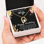 Birthday Gift to World's Best Wife Heart Pendant Necklace - Mallard Moon Gift Shop