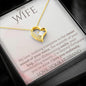 To My Wife - I Love You Endlessly - Forever Love Heart Pendant Necklace - Mallard Moon Gift Shop