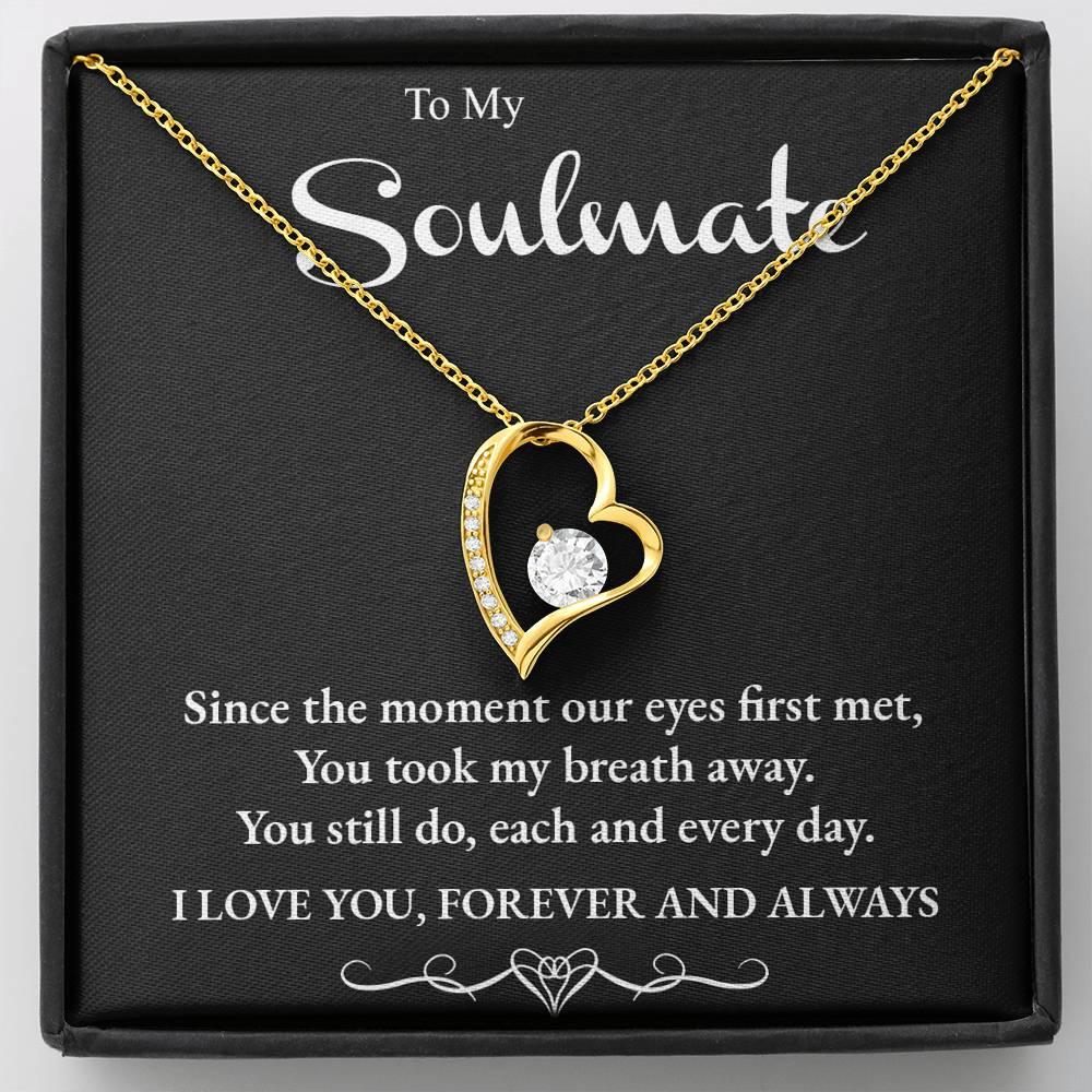 Soulmate Forever Love Heart Necklace - Mallard Moon Gift Shop