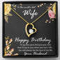 Birthday Gift to World's Best Wife Heart Pendant Necklace - Mallard Moon Gift Shop