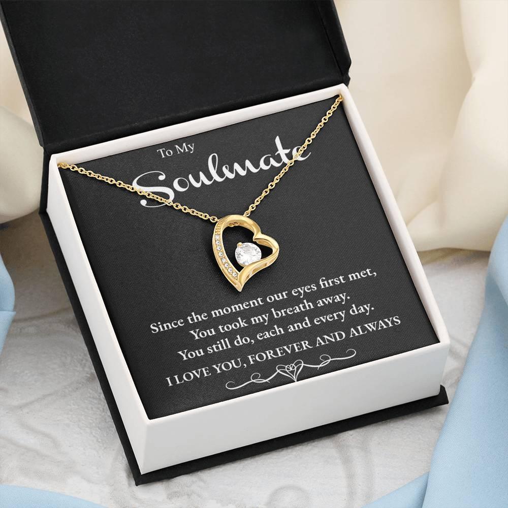 Soulmate Forever Love Heart Necklace - Mallard Moon Gift Shop