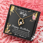 Birthday Gift to World's Best Wife Heart Pendant Necklace - Mallard Moon Gift Shop