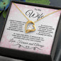 To My Wife - I Found My Love - Heart Pendant Necklace with Message Card and Gift Box - Mallard Moon Gift Shop