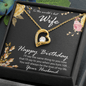 Wife Birthday Gift CZ Heart Pendant Necklace - Mallard Moon Gift Shop
