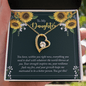 Daughter Inspirational Heart Pendant Necklace - Mallard Moon Gift Shop