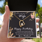 Wife Birthday Gift CZ Heart Pendant Necklace - Mallard Moon Gift Shop