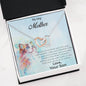Gift for Mother from Son Gold and Silver Hearts Pendant Necklace in Message Card Gift Box - Mallard Moon Gift Shop
