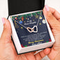 Bonus Daughter Heart Pendant Necklace Christmas Message Card and Gift Box - Mallard Moon Gift Shop