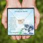 Gift for Mother from Daughter Gold and Silver Hearts Pendant Necklace on Kitten Message Card - Mallard Moon Gift Shop